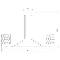 Потолочная люстра Eurosvet 60127/6 хром