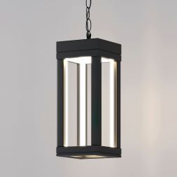 Уличный подвесной светодиодный светильник Frame LED IP54 Elektrostandard 1528 TECHNO LED черный