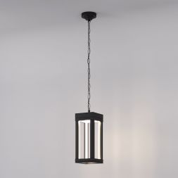 Уличный подвесной светодиодный светильник Frame LED IP54 Elektrostandard 1528 TECHNO LED черный