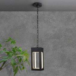 Уличный подвесной светодиодный светильник Frame LED IP54 Elektrostandard 1528 TECHNO LED черный