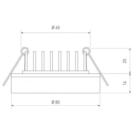 Точечный светильник со светодиодами Elektrostandard DSKR80 5W 3300K