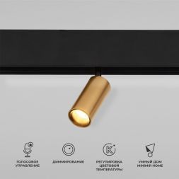 Slim Magnetic Умный трековый светильник 5W 2700-6500K Dim Cantors (латунь) Elektrostandard