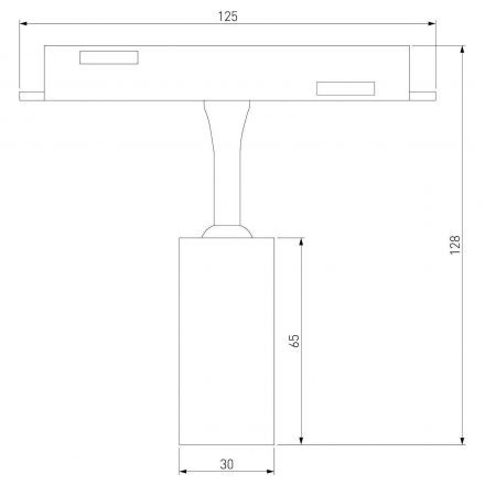 Slim Magnetic Умный трековый светильник 5W 2700-6500K Dim Cantors (латунь) Elektrostandard