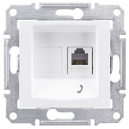 Розетка ТЛФ 1-ая Schneider Electric Sedna Белый RJ11