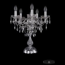 Настольная лампа Bohemia Ivele Crystal 1415L/5/141-47/Ni