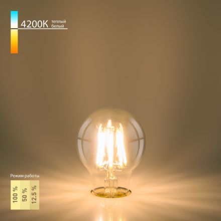 Филаментная светодиодная лампа Elektrostandard Dimmable 9W 4200K E27 (A60 прозрачный) (BLE2715)
