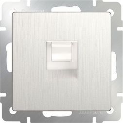 Телефонная розетка RJ-11 Werkel W1182013 перламутровый рифленый (WL13-RJ-11)
