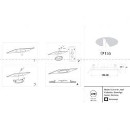 Встраиваемый светодиодный светильник для ванной Maytoni Stockton DL016-6-L12W