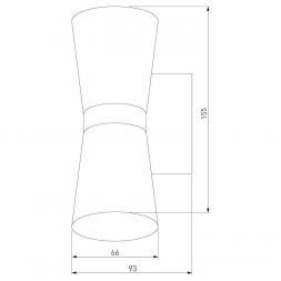 Настенный светильник Elektrostandard Viare LED черный (MRL LED 1003)
