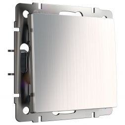 Выключатель одноклавишный проходной Werkel W1112002 глянцевый никель (WL02-SW-1G-2W)