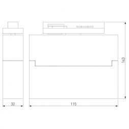 Garda светильник Черный 10W 4200K трехфазный 85024/01 Elektrostandard