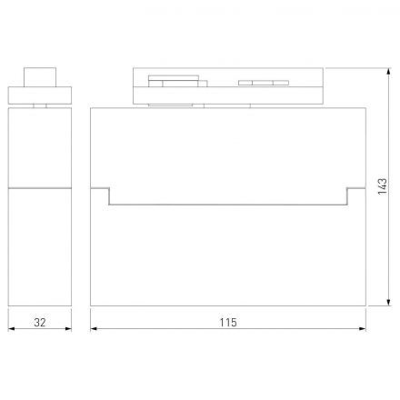 Garda светильник Черный 10W 4200K трехфазный 85024/01 Elektrostandard