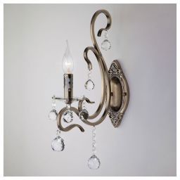 Бра Eurosvet 12505/1 бронза/хрусталь (EUROSVET 12505/1 бронза) Бра Eurosvet 12505/1 бронза/хрусталь (EUROSVET 12505/1 бронза)