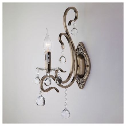 Бра Eurosvet 12505/1 бронза/хрусталь