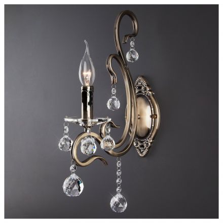 Бра Eurosvet 12505/1 бронза/хрусталь