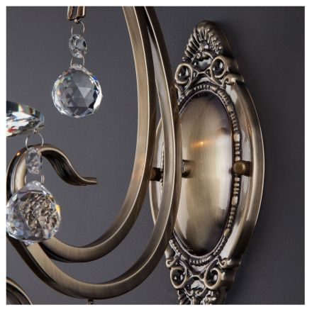 Бра Eurosvet 12505/1 бронза/хрусталь