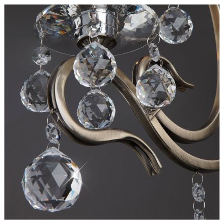 Бра Eurosvet 12505/1 бронза/хрусталь