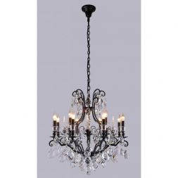 Подвесная люстра Crystal Lux Magnifico SP13 Black/Transparent