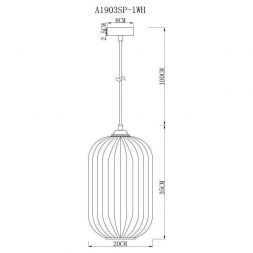 Светильник подвесной Arte Lamp A1903SP-1WH