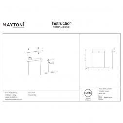 Светильник подвесной Maytoni P010PL-L23G3K