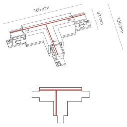 Коннектор T-образный правый 2 Nowodvorski Ctls Power 8703