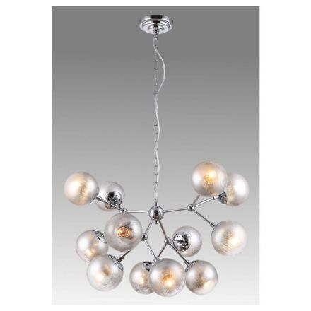 Подвесная люстра Crystal Lux Medea SP12 Chrome