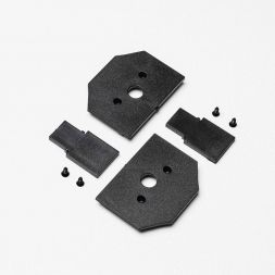 Торцевая заглушка MKA-3R2-EC-B для магнитного трекового шинопровода для натяжных потолков серии MKT-3R2, Черный