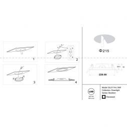 Встраиваемый светодиодный светильник для ванной Maytoni Stockton DL017-6-L18W