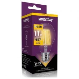 Филаментная светодиодная лампа А60 11W 3000K E27 Smartbuy SBL-A60F-11-30K-E27