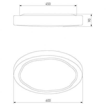 Потолочный светодиодный светильник Eurosvet 40006/1 LED белый