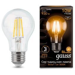 Лампа Gauss 102802110 LED Filament A60 E27 10W 2700К
