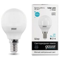 Лампа Gauss 53120 LED Elementary Globe 10W E14 4100K