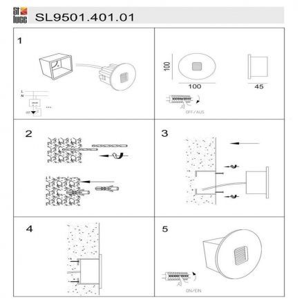 Уличный светодиодный светильник ST Luce SL9501.401.01
