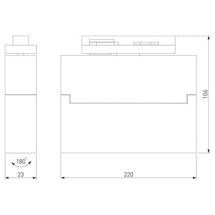 Garda светильник Черный 20W 4200K однофазный 85018/01 Elektrostandard