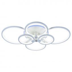 Потолочный светодиодный светильник 8077/6 WHT 168W+8W RGB Profit Light