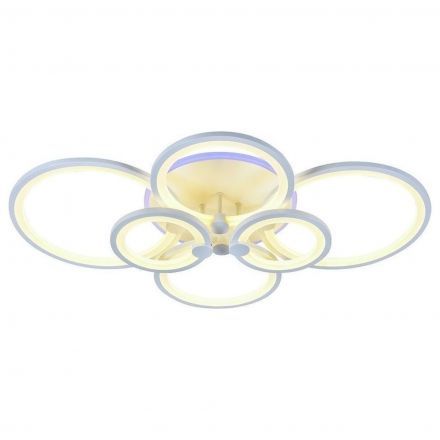 Потолочный светодиодный светильник 8077/6 WHT 168W+8W RGB Profit Light