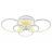 Потолочный светодиодный светильник 8077/6 WHT 168W+8W RGB Profit Light