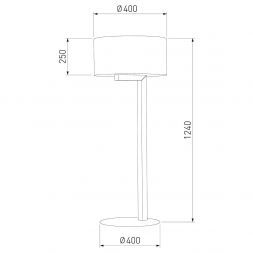 Торшер TK Lighting 5032 Troy Gray