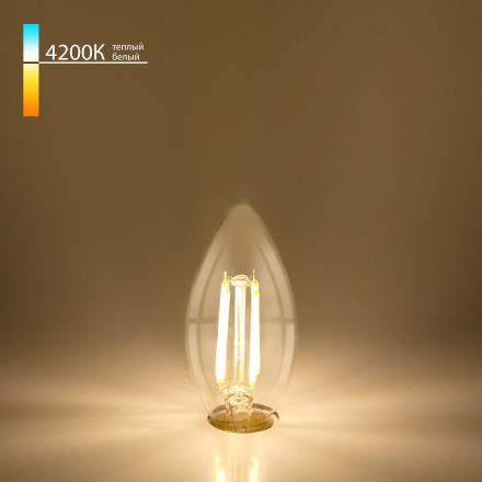 Филаментная светодиодная лампа Elektrostandard Свеча BLE1412 7W 4200K E14 (C35 прозрачный) (BLE1412)