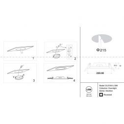 Встраиваемый светодиодный светильник для ванной Maytoni Stockton DL018-6-L18W