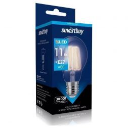 Филаментная светодиодная лампа А60 11W 4000K E27 Smartbuy SBL-A60F-11-40K-E27