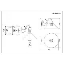 Светильник настенный Evoluce SLE120401-01 CIOLLA