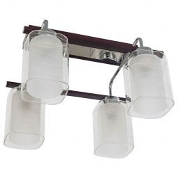 Потолочный светильник ЭкономСвет 050J/4CR+BR WT (EKONOMSVET 050J/4CR+BR WT)