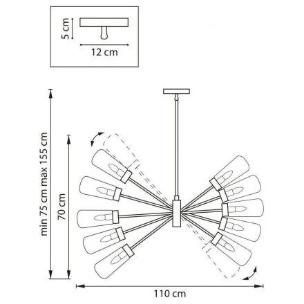 Потолочная люстра Lightstar Crotone 690103
