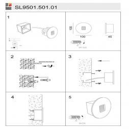 Уличный светодиодный светильник ST Luce SL9501.501.01