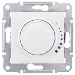 Светорегулятор поворотно-нажимной Schneider Electric Sedna Белый 40-600Вт универсальный