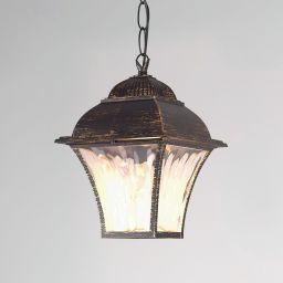 Уличный подвесной светильник Elektrostandard Apus H черное золото (GL 1009H) (ESTD Apus H черное золото (GL 1009H))