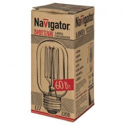 Лампа накаливания Navigator 71 958 NI-V-T45-SC15-60-230-E27-CLG