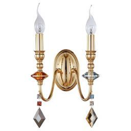 Бра Crystal Lux MERCEDES AP2 GOLD/COLOR (CRYSTAL-LUX MERCEDES AP2 GOLD/COLOR)