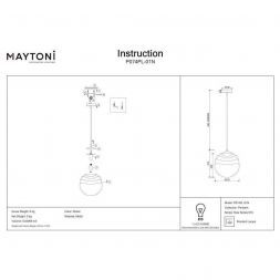Светильник подвесной Maytoni P074PL-01N